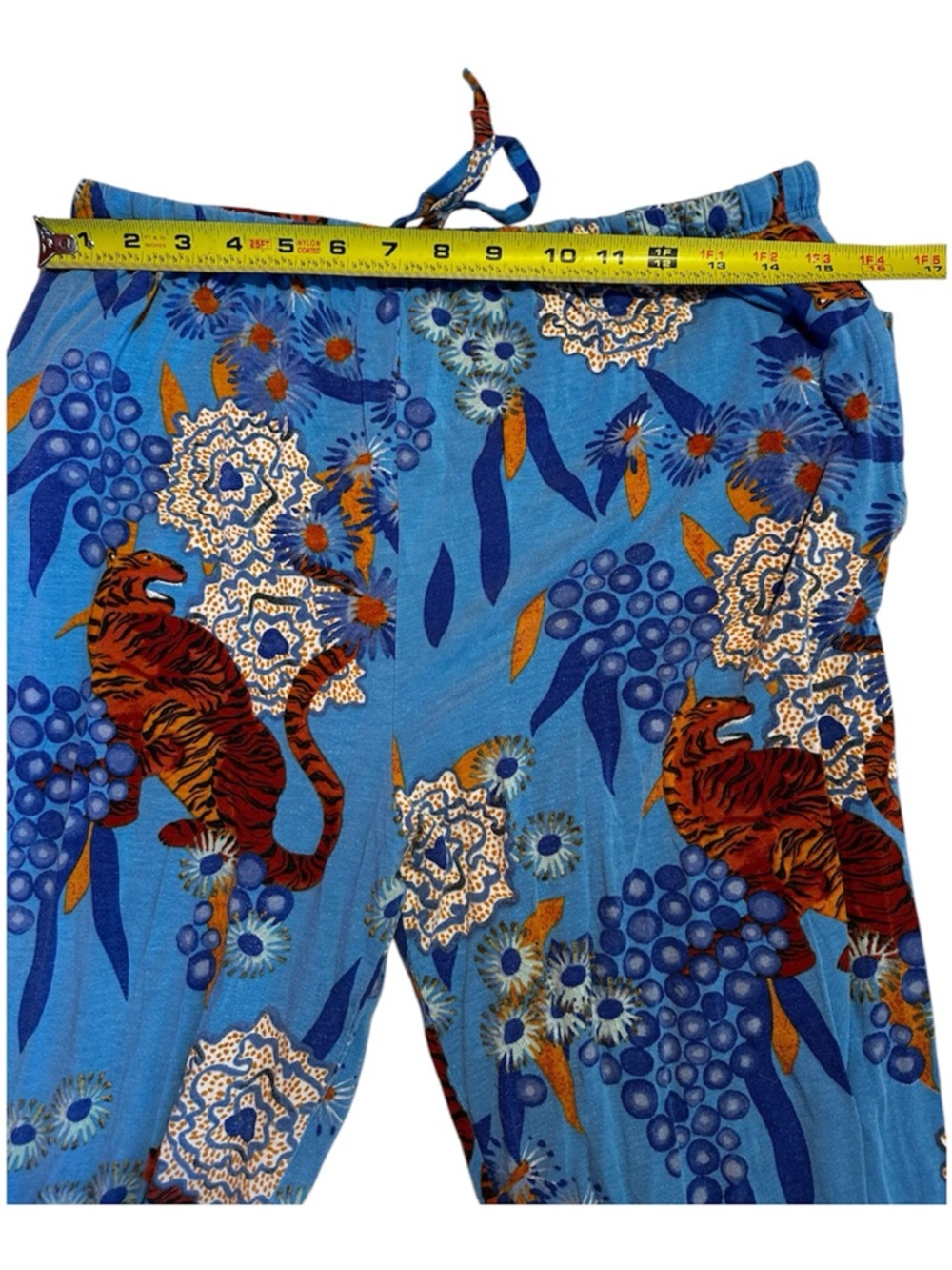The Cat's Pajamas Set Women’s Medium Pima Cotton Tiger Top & Pants - Picture 5 of 7